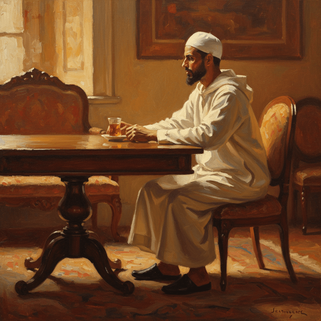 A weathered wooden table with a collection of tobacco products and a nicotine patch, representing the Islamic question of whether nicotine is permissible