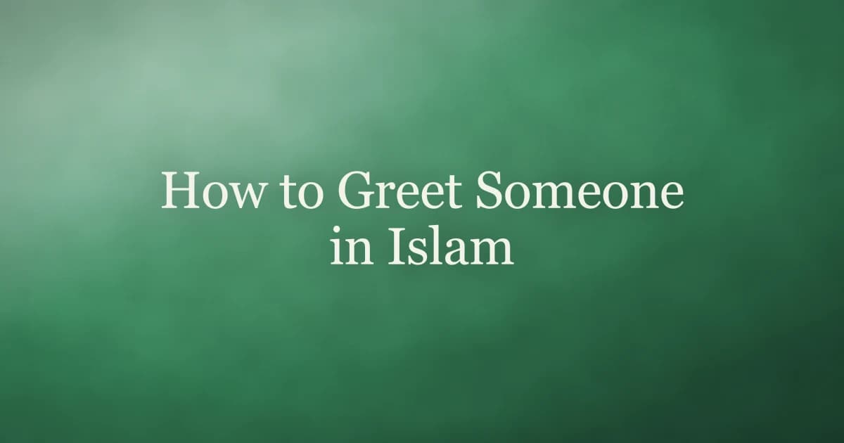 How to greet someone in Islam โ saying As-salamu alaykum and replying to the salam