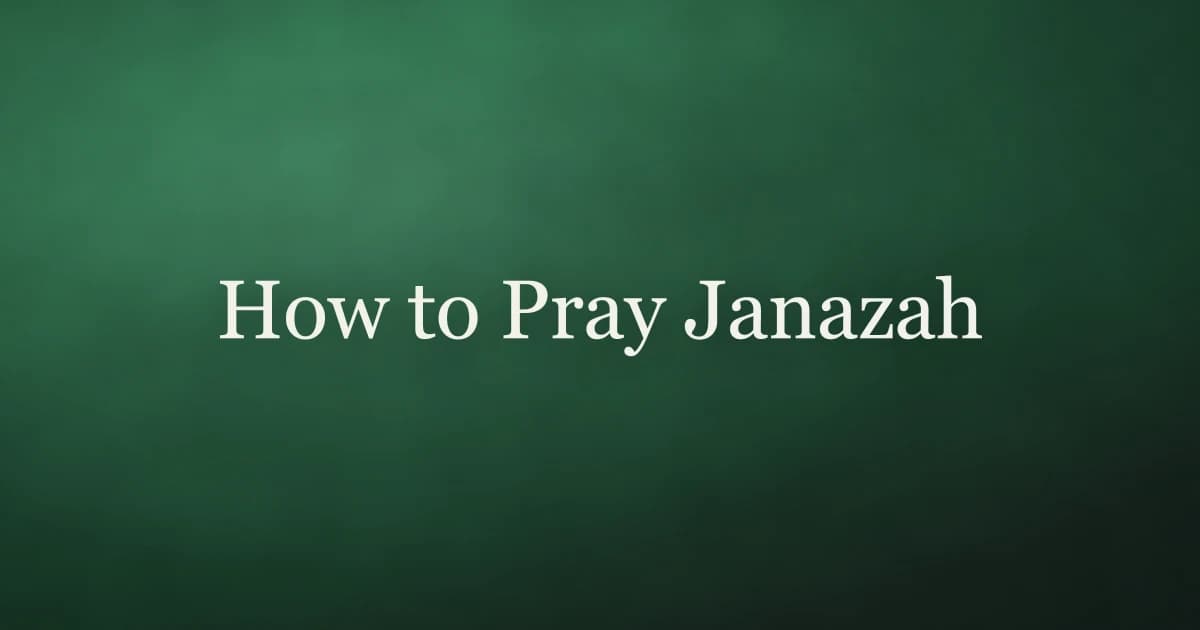 How to pray Janazah โ step-by-step guide to the Islamic funeral prayer