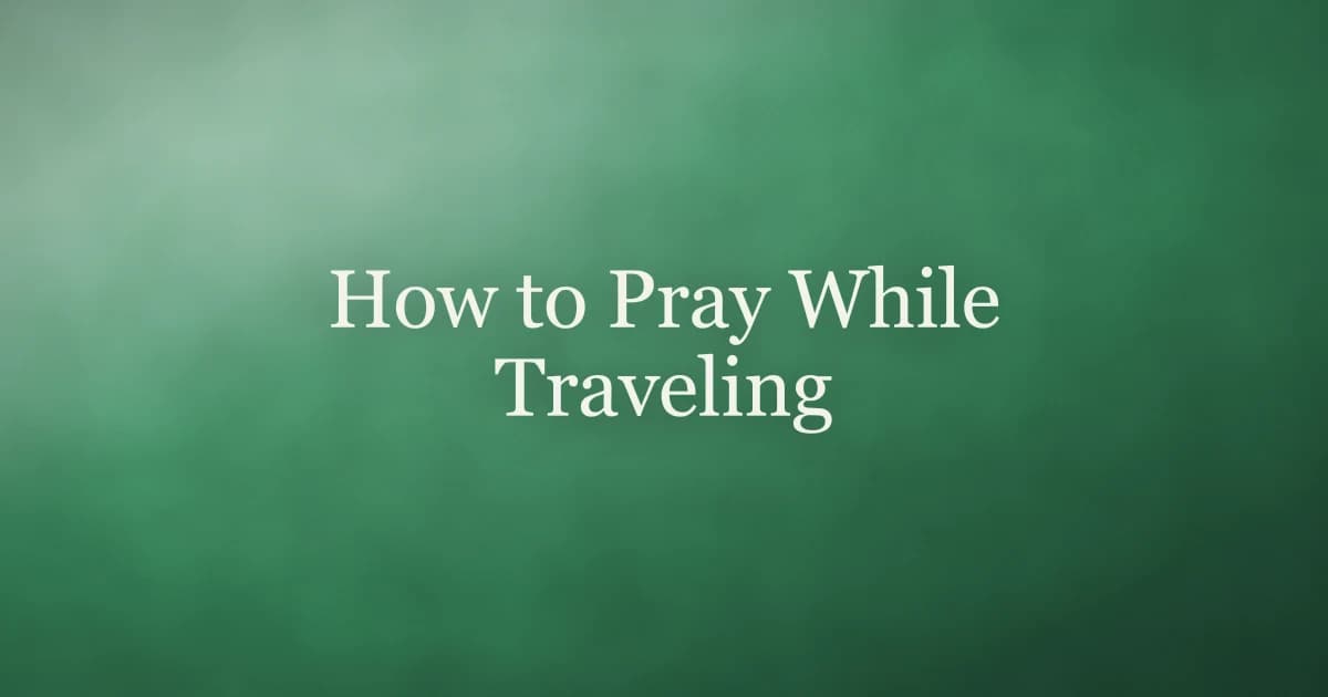 How to pray while traveling โ shortening and combining salah on a journey